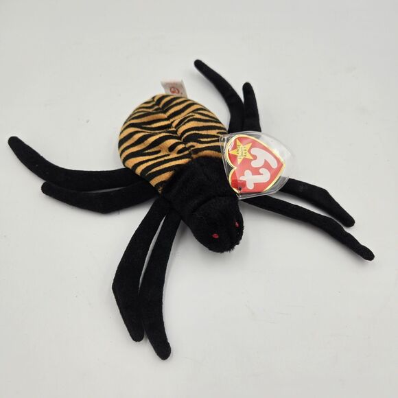 Ty Teenie Beanie Baby Spinner the Spider with Tags (1996) - Picture 1 of 5